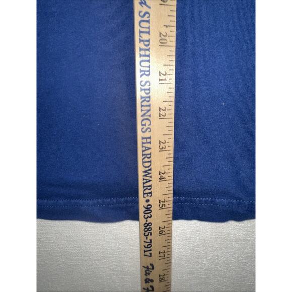 Abercrombie & Fitch Muscle Shirt Y2K Mens Med Navy New York Embroidered - Picture 6 of 9